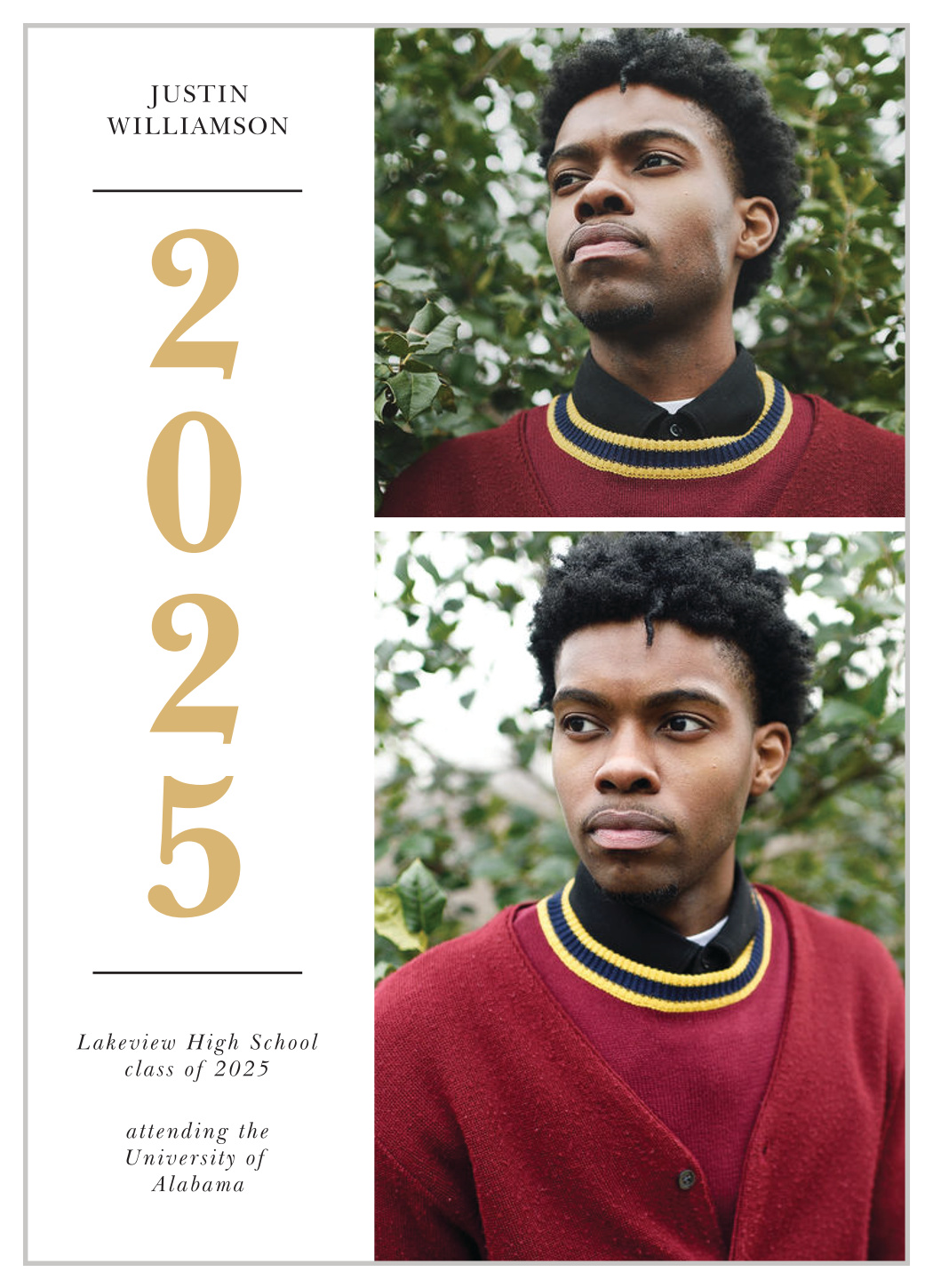 Double Stack Graduation Announcements