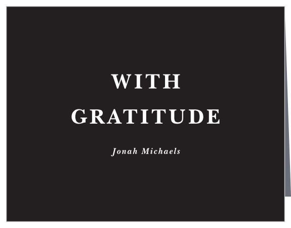 Send some gratitude out to all your loved ones with our Proper Type Graduation Thank You Cards. 
