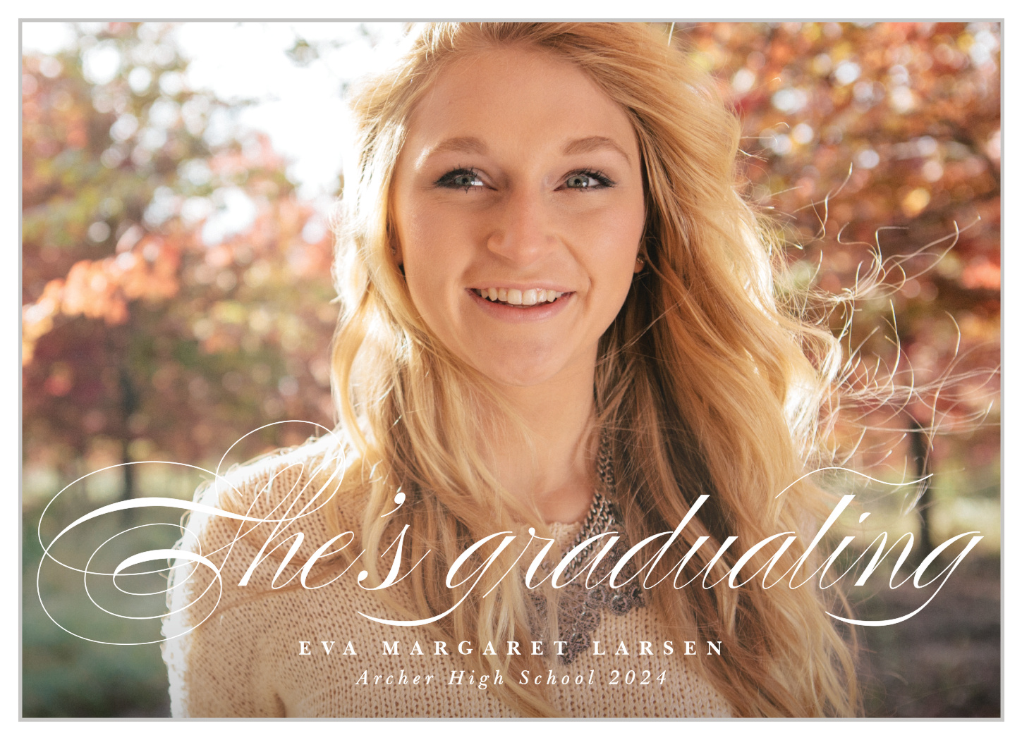 Elegant Grad Graduation Announcements