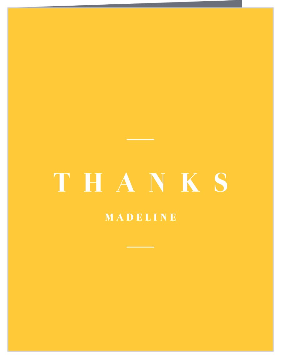 Class Ribbon Graduation Thank You Cards