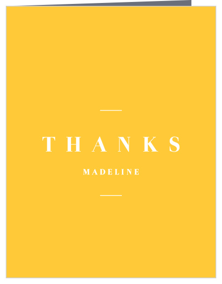 Class Ribbon Graduation Thank You Cards