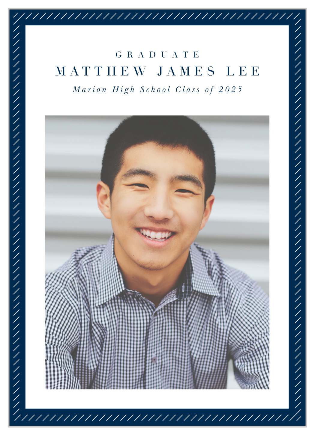 Class Colors Graduation Announcements