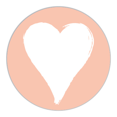Photo Heart Wedding Stickers