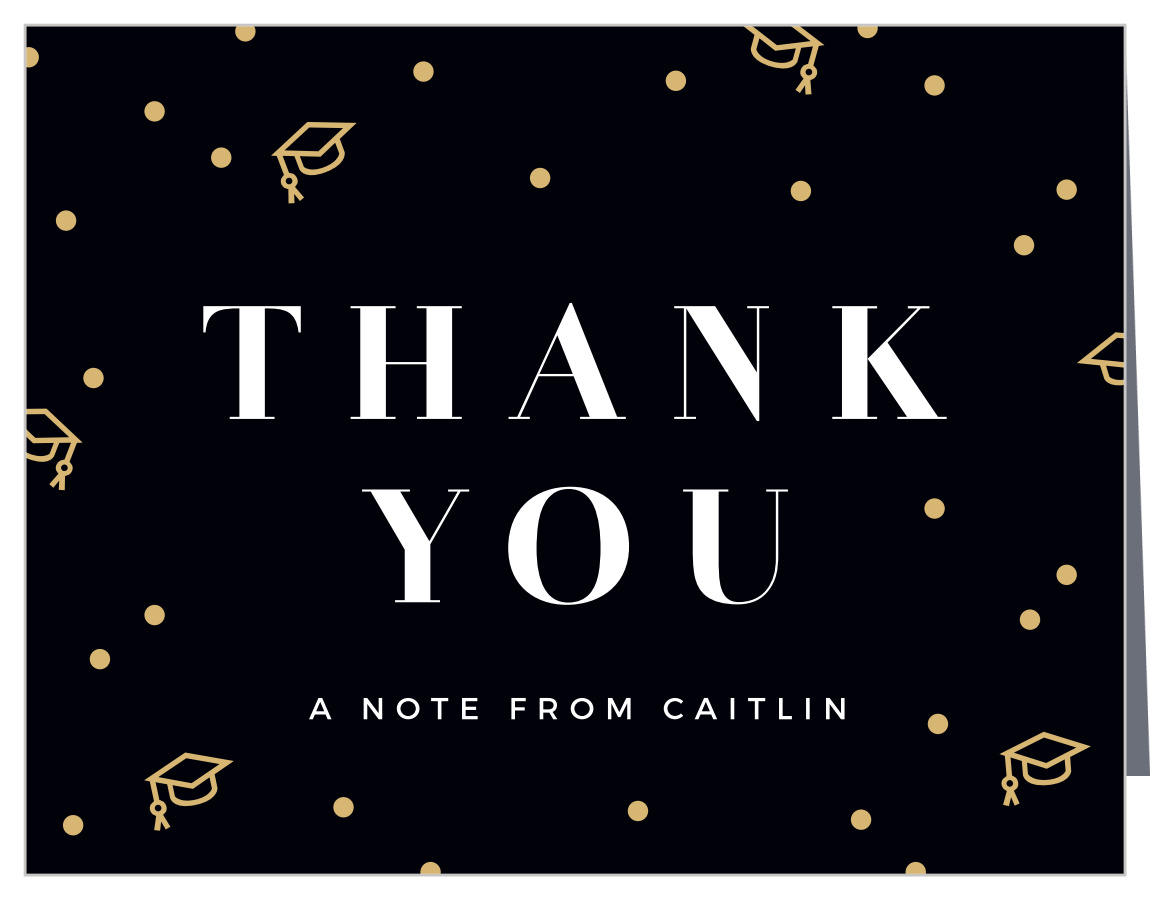 Grad Hats Graduation Thank You Cards