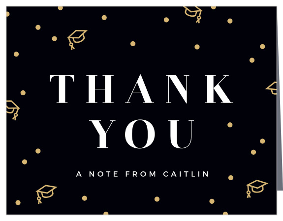 Grad Hats Graduation Thank You Cards