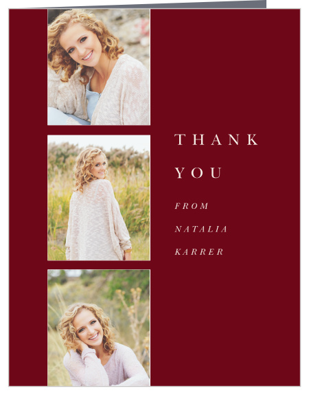 Grad Stack Graduation Thank You Cards