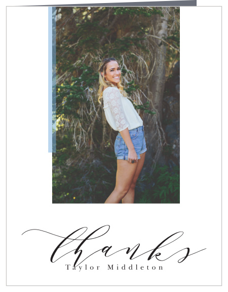 Layered Collage Graduation Thank You Cards