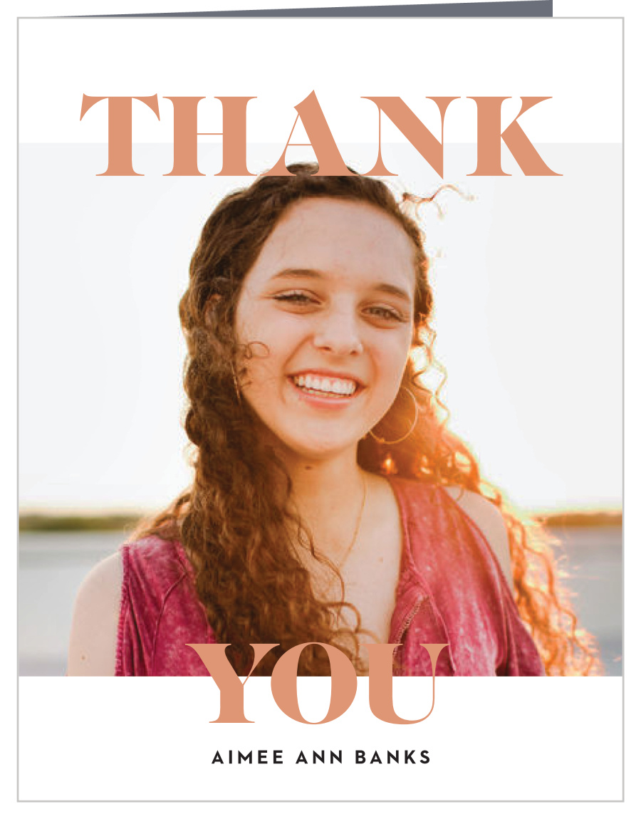 Stately Editorial Graduation Thank You Cards