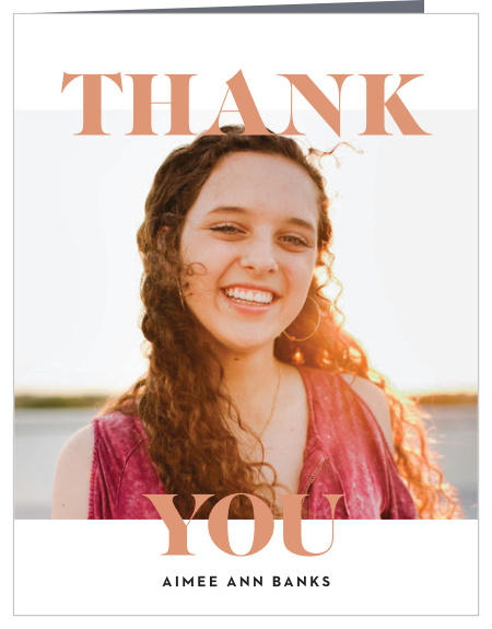 Stately Editorial Graduation Thank You Cards