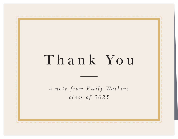 Let your family and friends know how much you appreciated their support with the chic look of our Mod Tassel Graduation Thank You Cards.