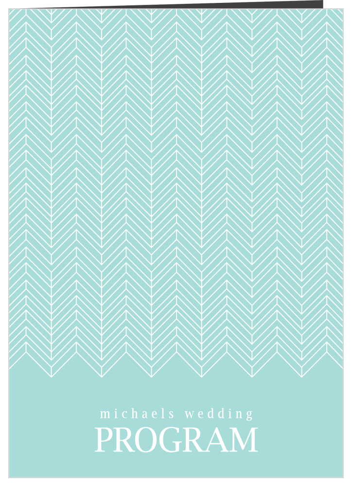 Falling Arrows Wedding Programs