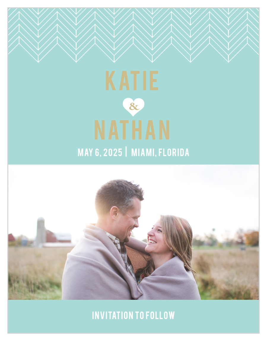 Falling Arrows Save the Date Cards