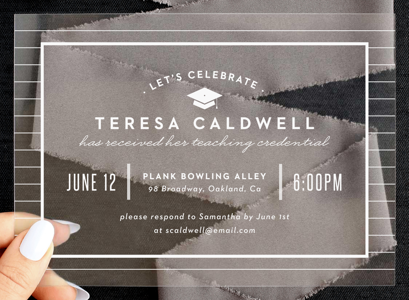 Teacher's Pencils Graduation Invitations