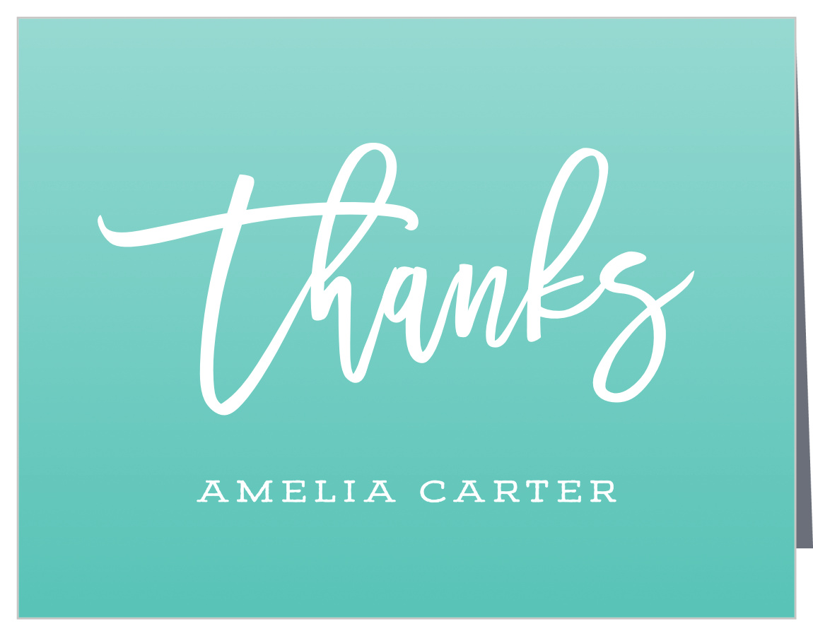 Paintbrush Lettering Graduation Thank You Cards