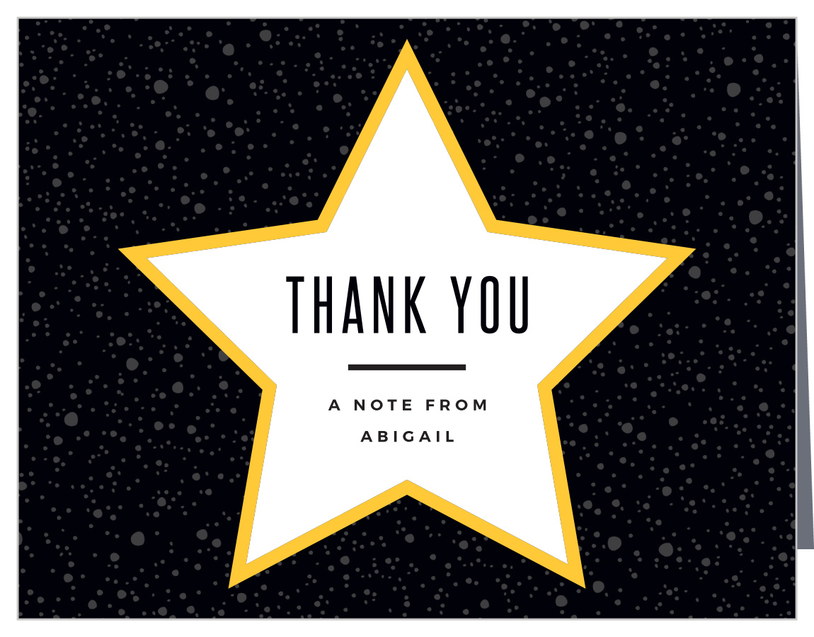 Hollywood Movie Children's Birthday Thank You Cards