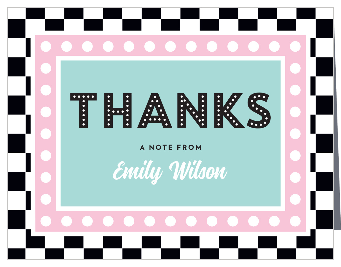Retro Diner Children's Birthday Thank You Cards