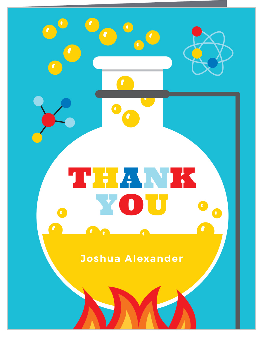 Little Scientist Children's Birthday Thank You Cards
