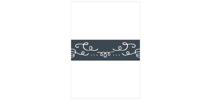 Surrounded in Swirls Wedding Belly Bands