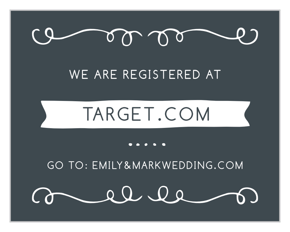 Surrounding Swirls Registry Cards