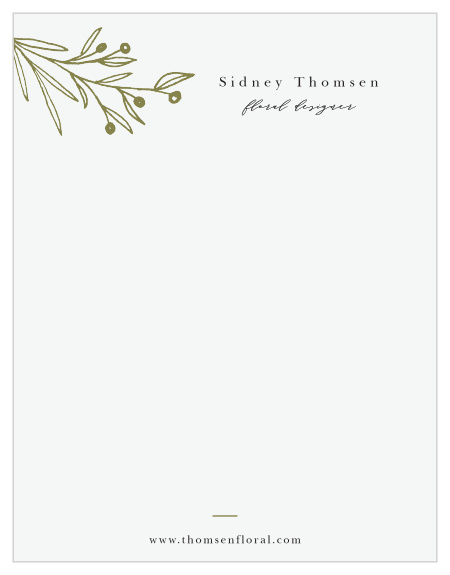 Botanical Illustration Business Stationery