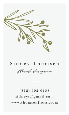 Make sure your cards represent your profession before even reading the text with our Botanical Illustration Business Cards!