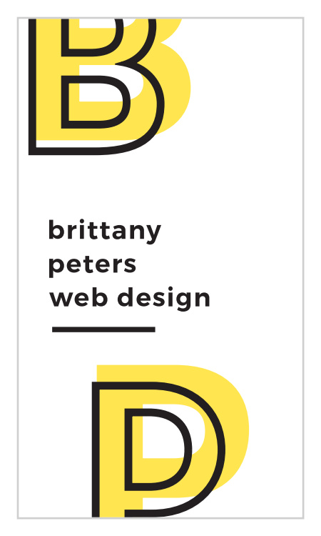 Bold Overprint Business Cards