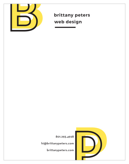 Bold Overprint Business Stationery