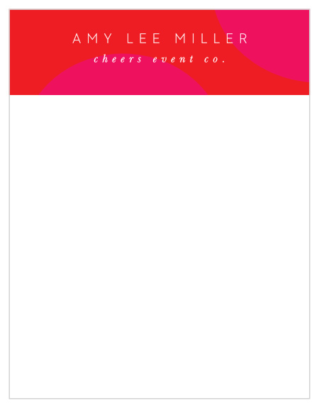 The professional look of our Bright Polka Business Stationery will add a personal touch to your handwritten notes to clients and coworkers.