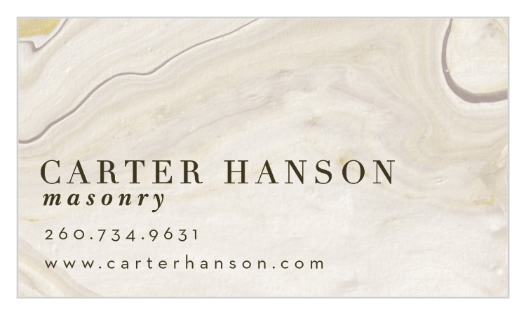 Paint Pour Business Cards