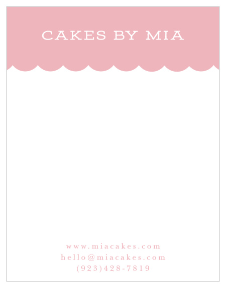 Our Cake Layers Business Stationary is a simple, creative design to best represent you in your field!