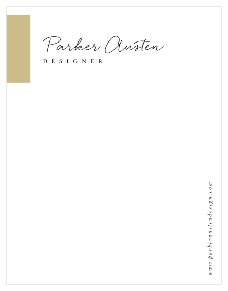 Gilded Block Business Stationery
