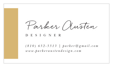 Stand out amongst the competition and make a name for your business with our Gilded Block Business Cards. 