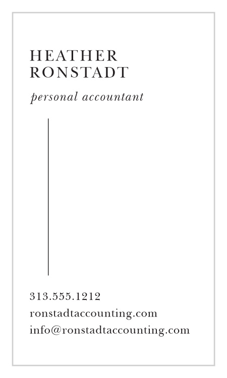 Major Minimalist Business Cards