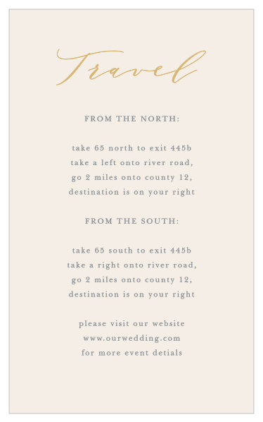 Pure Simple Lines Direction Cards