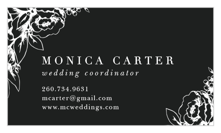 Wedding Planner Business Cards