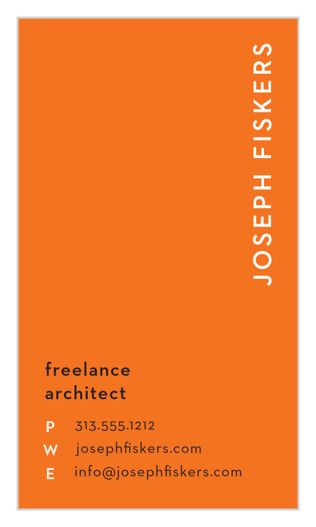 Minimalist Alignment Business Cards