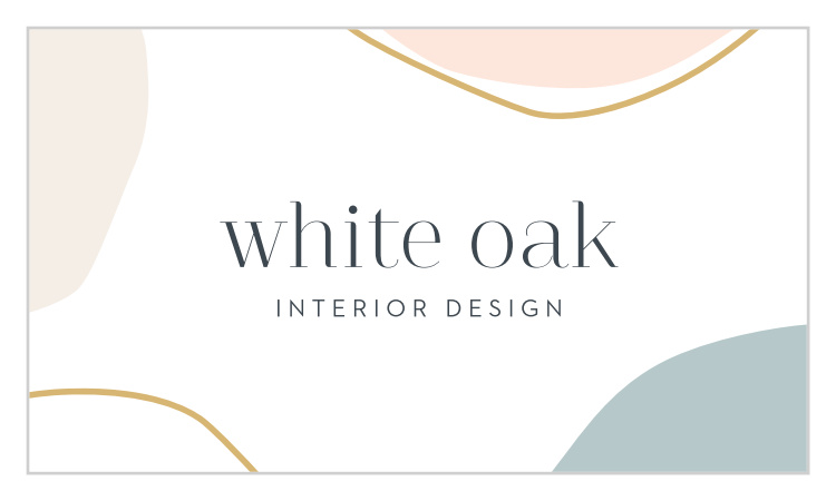 Organic Shapes Business Cards