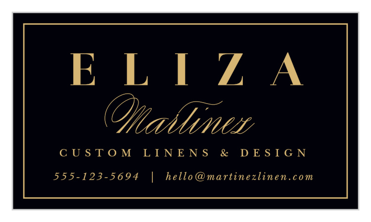 Timeless Frame Business Cards