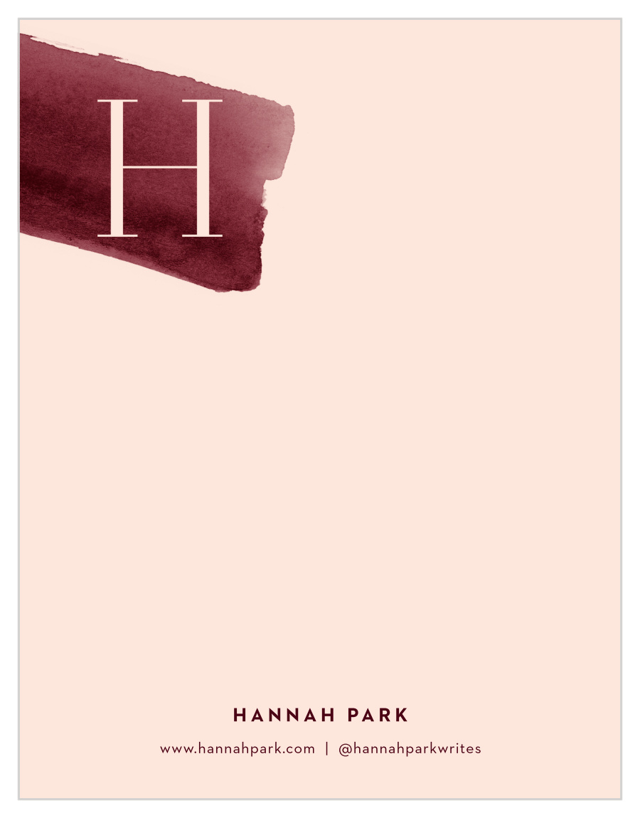 Bold Brushstroke Business Stationery