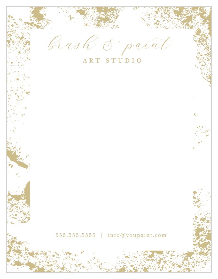 Sponge Paint Business Stationery