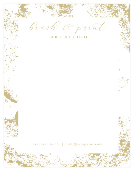 Sponge Paint Business Stationery