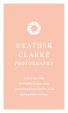 Choose a beautifully simple design like our Shutter Photo Business Cards for all of your photography promotional needs!