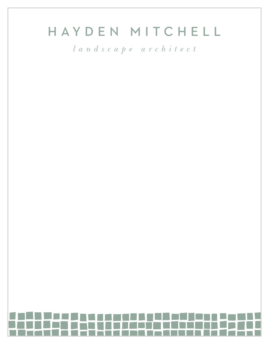 Placing Tiles Business Stationery