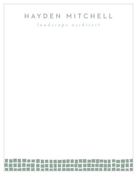 Placing Tiles Business Stationery