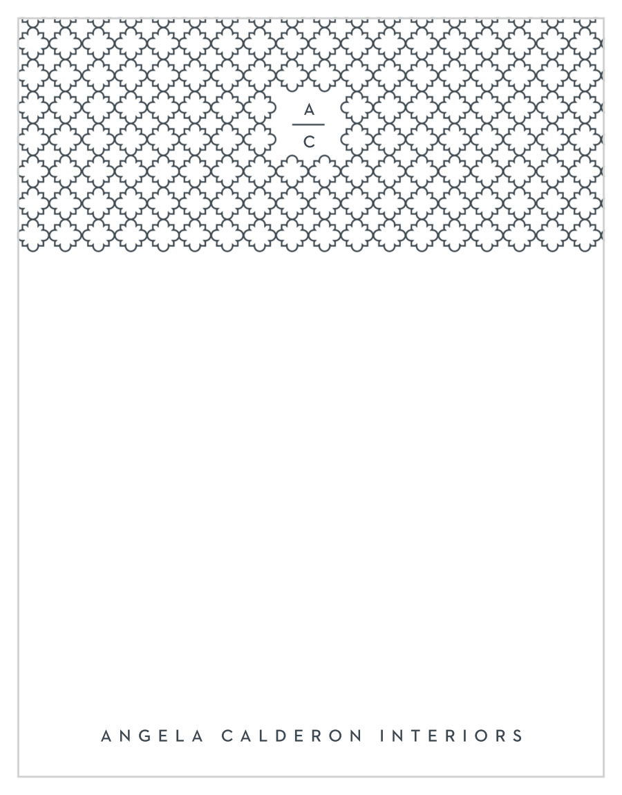 Lattice Pattern Business Stationery