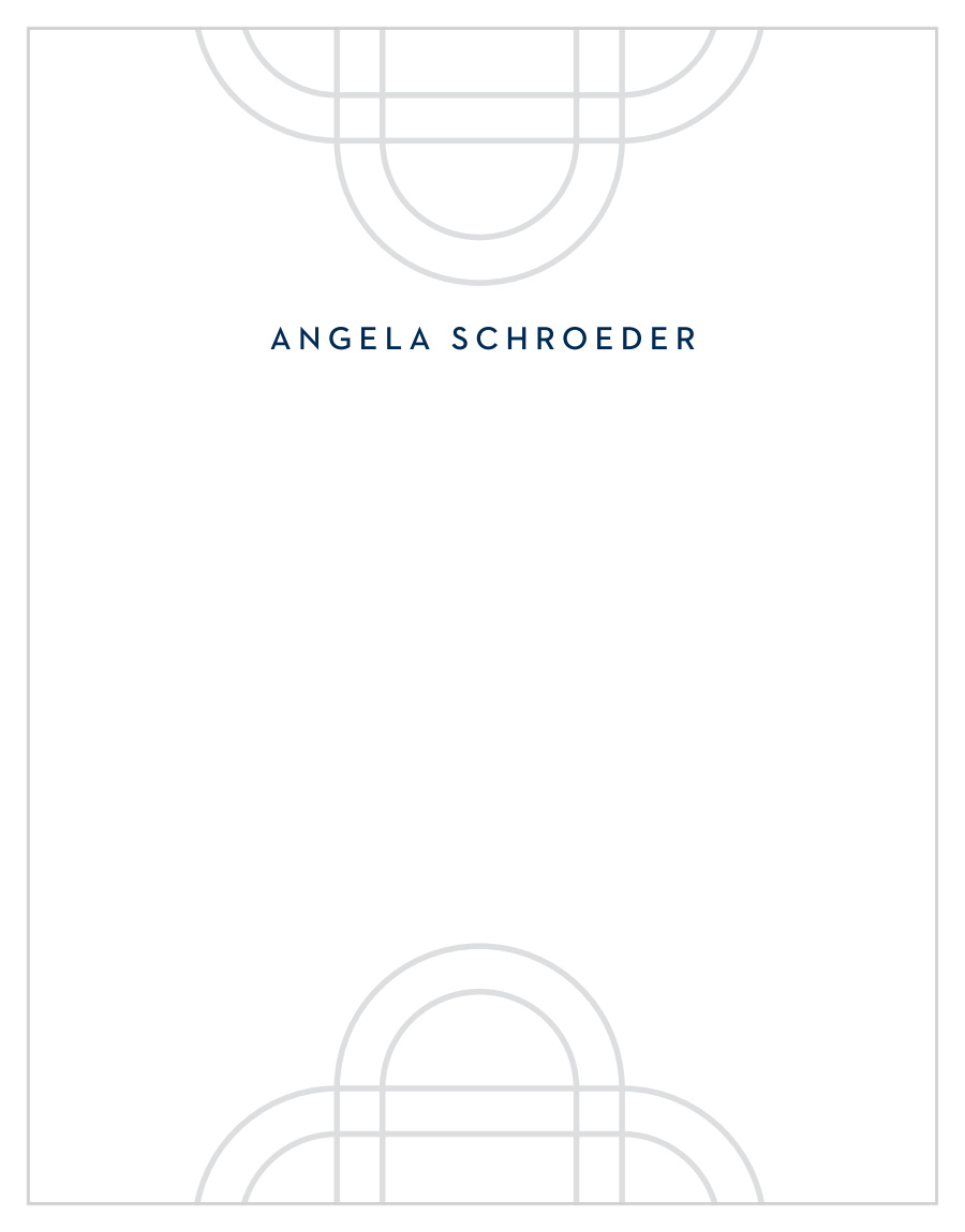 Geometric Ovals Business Stationery