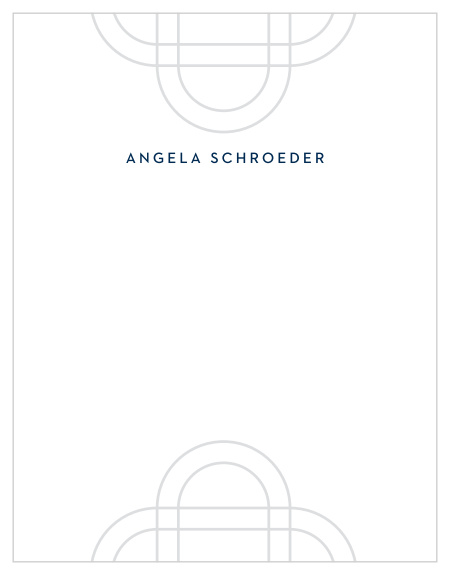 Geometric Ovals Business Stationery
