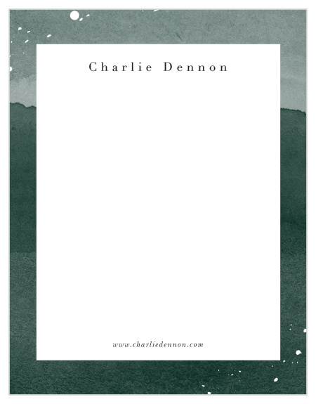 Add an exciting touch to notes you write to clients with our Painterly Layer Business Stationery. 