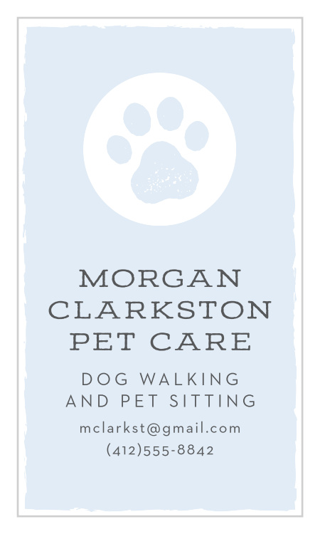 Pet Care Business Cards
