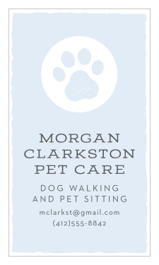 Send out your services in style with our Pet Care Business Cards!